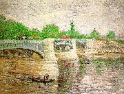 Vincent Van Gogh The Seine with the Pont de la Grand Jatte oil painting on canvas